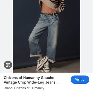 Citizens of Humanity Gaucho Vintage Blue Wide-Leg Jeans